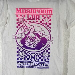 Old Navy Mushroom Cup Super Mario Kart Graphic T Shirt Cotton Size Small